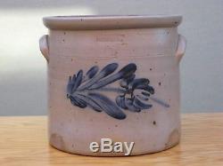 Antique Stoneware Crock, Pittston Pa, 2 Gal Stoneware Cake Crock