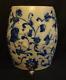 Antique Stoneware Decorated Water Cooler Blue Relief Spectacular