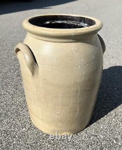 Antique Stoneware H. N. BALLARD BURLINGTON VT Crock Blue Print 13