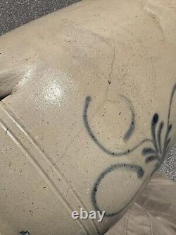 Antique Stoneware H. N. BALLARD BURLINGTON VT Crock Blue Print 13