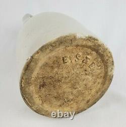 Antique Stoneware Jug Embossed E. S. & B Small Size Elverson Sherwood Barker Crock