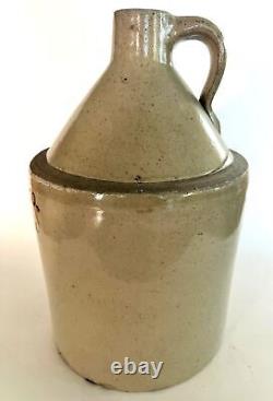 Antique Stoneware Pottery I. N. Heller & Co, Elizabeth NJ Jug Crock