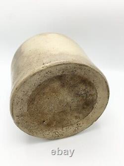 Antique Stoneware Primitive Salt Glaze Farmhouse Whiskey Jug Tobacco Spit 9