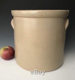 Antique Stoneware Rare NH Crock with Cobalt Floral, Frank Lampson, Exeter, c. 1880