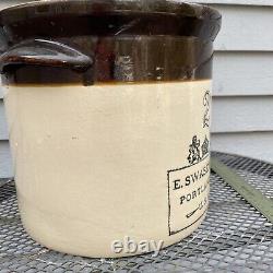 Antique Swasey & Co. 2 Gallon Crock