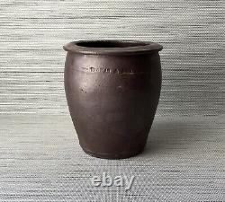 Antique Thomas & Bro Stoneware Crock, 5 5/8 Tall