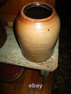 Antique Tobacco Snuff Mill Glazed Stoneware Jar Crock Appleby & Herme NJ AAFA