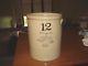 Antique Union Stoneware Red Wing 12 Gallon Birch Leaves Crock Shard Smashed 7/26