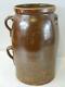 Antique Very Rare Brown Stoneware Butter Churn With2 Handles One Side Vg++ Cond