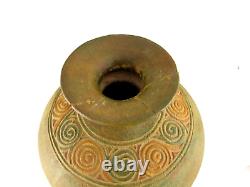 Antique Vase Jug Crock Primative Stoneware Vintage Early Pot