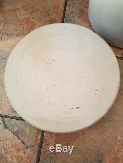 Antique Very Large 10LB Stoneware Bread/Butter Crock Pot by Gray of Portobello
