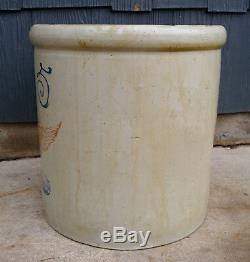 Antique Vintage 5 Gallon Red Wing Union Stoneware Crock, No Chips or Cracks