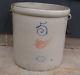 Antique Vintage 5 Gallon Red Wing Union Stoneware Crock With Bail Handles