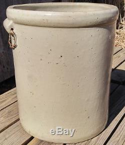 Antique Vintage 6 Gallon Red Wing Union Stoneware Crock with Handles