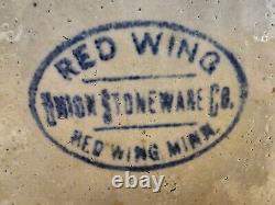 Antique Vintage Red Wing Five (5) Gallon Stoneware Crock 1909-1915 Production