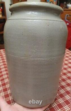 Antique Western Pennsylvania Stoneware 2 Gallon Crock with Trailing Flower