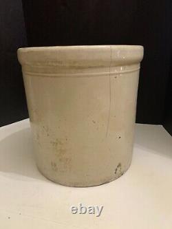 Antique Western Pottery Co Monmouth Illinois 5 Gallon Stoneware Crock Heavy