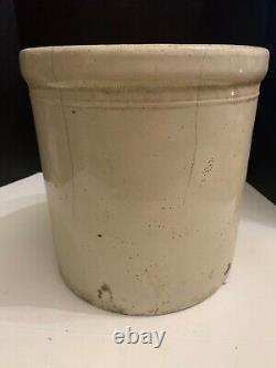 Antique Western Pottery Co Monmouth Illinois 5 Gallon Stoneware Crock Heavy