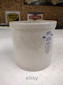 Antique Whitehall SP&S Co. Stoneware 2 Gallon Crock Whitehall IL