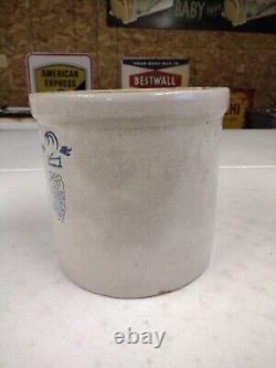 Antique Whitehall SP&S Co. Stoneware 2 Gallon Crock Whitehall IL