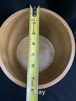 Antique Yellow Ware Banded Crock Primitive Staffordshire 1800s