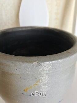 Baltimore Stenciled Salt-glazed Stoneware Crock Half Gallon