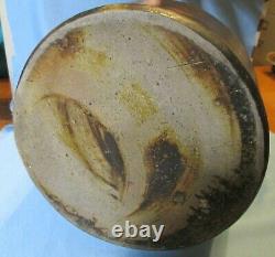 Bennington Stoneware Crock WIDE MOUTH Jug Antique Country Primitive Pottery