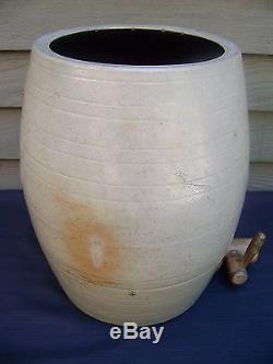Blue Decorated Stoneware 3 Gallon WATER COOLER RED WING