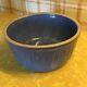 Blue Sawtooth Ruckel's 1870 Pottery White Hall? Ill Stoneware Antique Bowl Crock