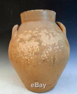 Brown Tulip Decorated Ovoid 3 Gallon Stoneware Crock Unnamed