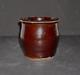 C. Link Exeter, Pa. Small 3 3/4 Redware Apple Butter Crock Stoneware Pottery