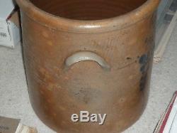 Cobalt (1868 North Alton, IL Buck Inn Western Pottery) Jar 5 With Kiln Furniture