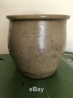 Cowden & Wilcox Stoneware Jar With Cobalt