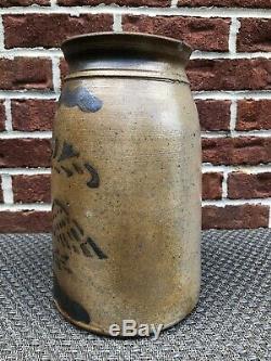 Decorated PA Stoneware Canner Crock with Eagle Circa 1870 Stephen Ward