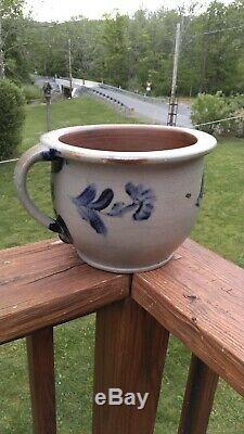 Decorated Stoneware Chamber Pot Baltimore