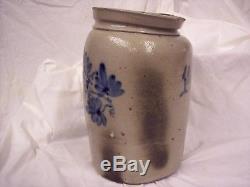 Decorated stoneware double GRAPES CROCK