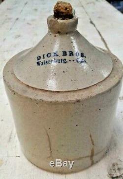 Dick Bros Brothers Stoneware Crock Jug Walsenburg colo. Colorado