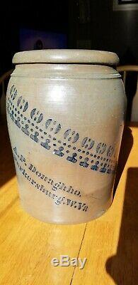 Donaghho Parkersburg West Virginia wv Ohio River Stoneware Jar crock