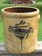 Early 4 Gal Withears Stoneware Crock Tornado Fancy Bee Stinger/lazy 8 Red Wing