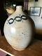 Exceedingly Rare 3 Gallon Decorated Early Stoneware Jug By Thomas Commeraw. Nyc