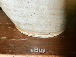 EXCEEDINGLY RARE 3 Or 4 GALLON DECORATED EARLY STONEWARE JUG by THOMAS COMMERAW