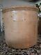 E. W. Farmington Antique Stoneware Crock Late 19th Century