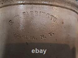 E. W. Farmington Antique Stoneware Crock late 19th century