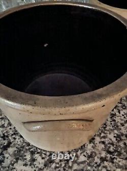 E. W. Farmington Antique Stoneware Crock late 19th century