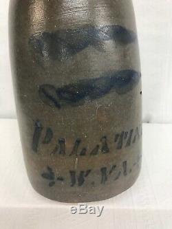 Early Palatine WV Decorated Stoneware Crock West Virginia