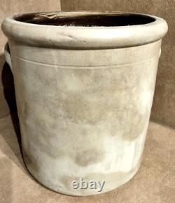 Early Primitive #3 Red Wing Bee Sting Brown Slip Interior Stoneware Crock