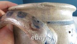 Early Stoneware Crock 4 Gal Origanal Found Condition