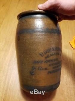 Edwards Pomeroy, Ohio OH Stoneware Merchant Jar rare merchant 1 gallon