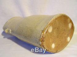 Elliptical or Oval Shaped Antique Salt Glazed Stoneware Pickling Jar Maker Mark
