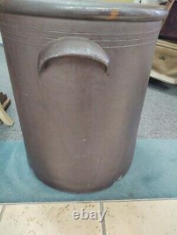 Extremely Rare Antique Primitive Buckeye S. P. Co. Akron OH Huge Stoneware Crock